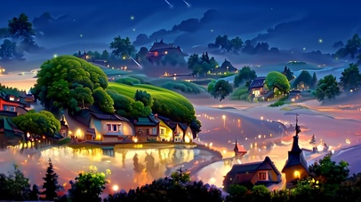 4K唯美度假小镇