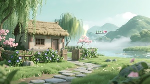隐居山林草屋4K