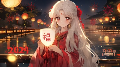 新春可爱小女孩