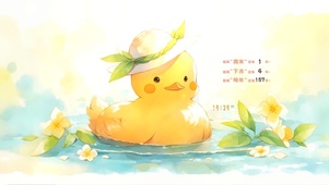 清凉夏日鸭