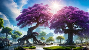 4K奇幻秘境森林巨树
