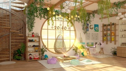 4K温馨的午后房间