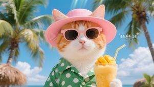夏日猫咪度假