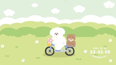 秋日快乐出游小熊