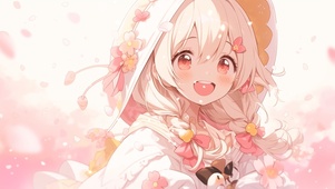 落花 女孩