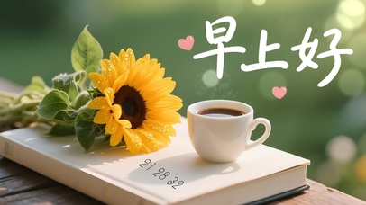 早上好