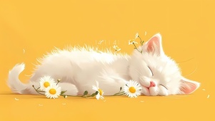 可爱小花猫咪