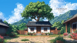 我家屋后有棵树