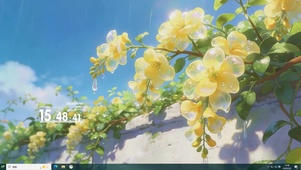 护眼树木桌面主题