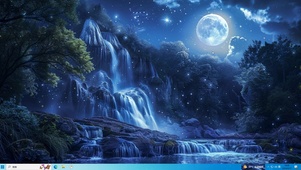 唯美治愈星月夜