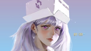 双马尾美少女