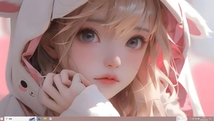 兔帽子女