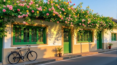 护眼房顶蔷薇花