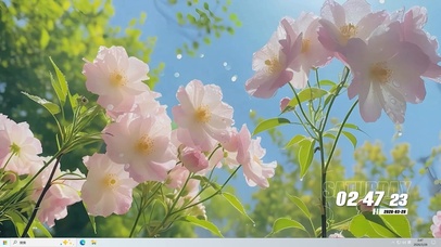 护眼花朵桌面主题