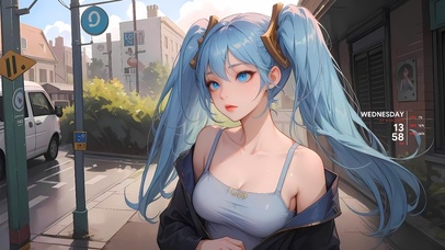 可爱吊带衫女孩