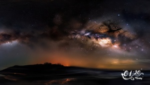 夜空全景带鱼屏