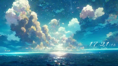 唯美海域太阳升起