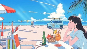 海滨-少女精致日常