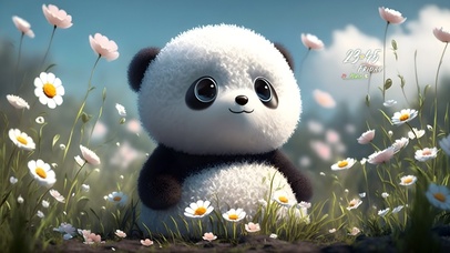 可爱的熊猫