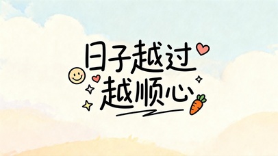 日子越过越顺心