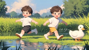 4k雨天戏水
