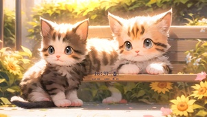 呆萌狸花猫