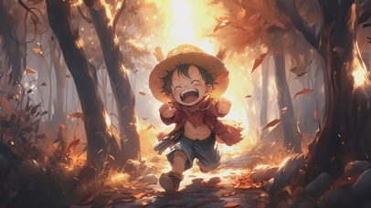 海贼王·Q版路飞壁纸