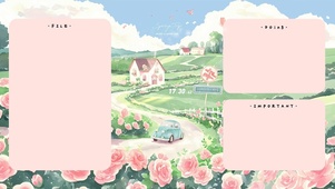 玫瑰小镇分区壁纸