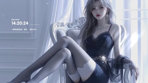 性感窗边美女