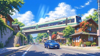 唯美治愈城市街道