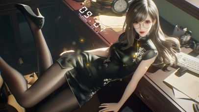 眼儿媚似春光，面含桃花夭夭光