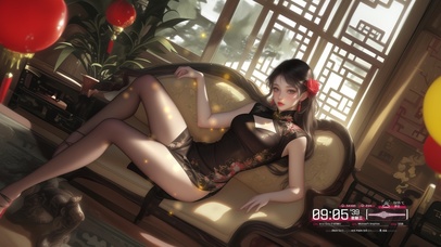 她的气质如同盛开的梅花