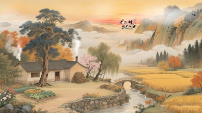 秋天的乡村景色