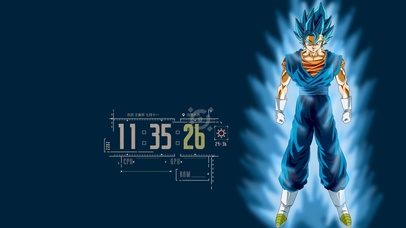 炫酷蓝色赛亚人