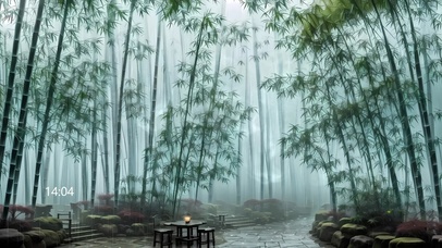竹林听雨
