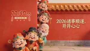 萌萌财神开开心心