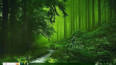 林中小溪—【主题桌面】