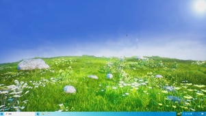 阳光花海主题