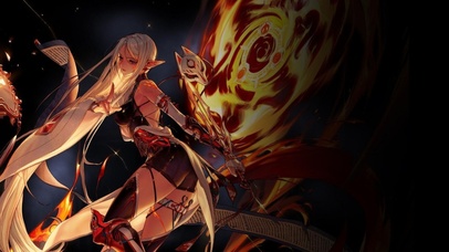 白发精灵耳战斗制服女神