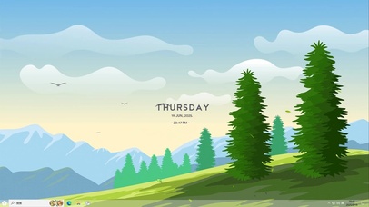 绿树白云—【主题桌面】