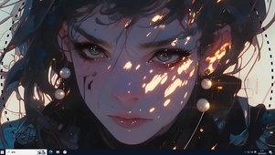 落叶少女