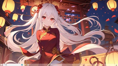 4k美少女旗袍红色