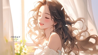 4k阳光可爱女孩