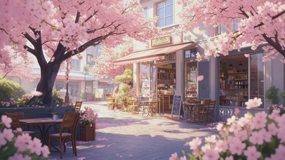 樱花街道咖啡馆