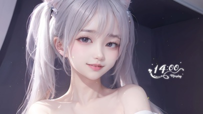 4K甜美猫耳可爱少女