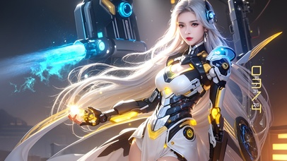 完美身材机甲美少女