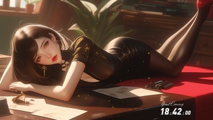 霓裳微卷露香肩