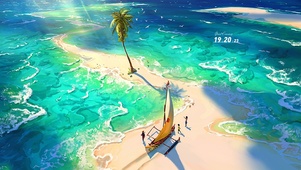 夏日海滩风景