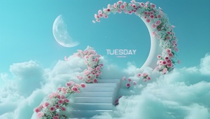 玫瑰月光小桥
