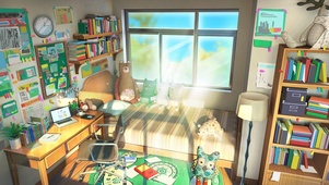 温暖的阳光 卧室学习房间